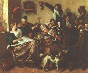 Jan Steen The Artist's Family oil painting on canvas